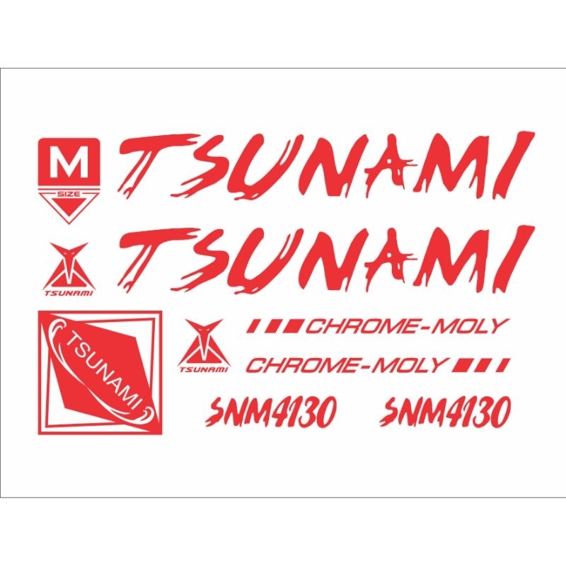 Decal/ Tem Tsunami Snm4130 cao cấp 3 lớp, nhiều màu sắc, chống nước, không phai màu