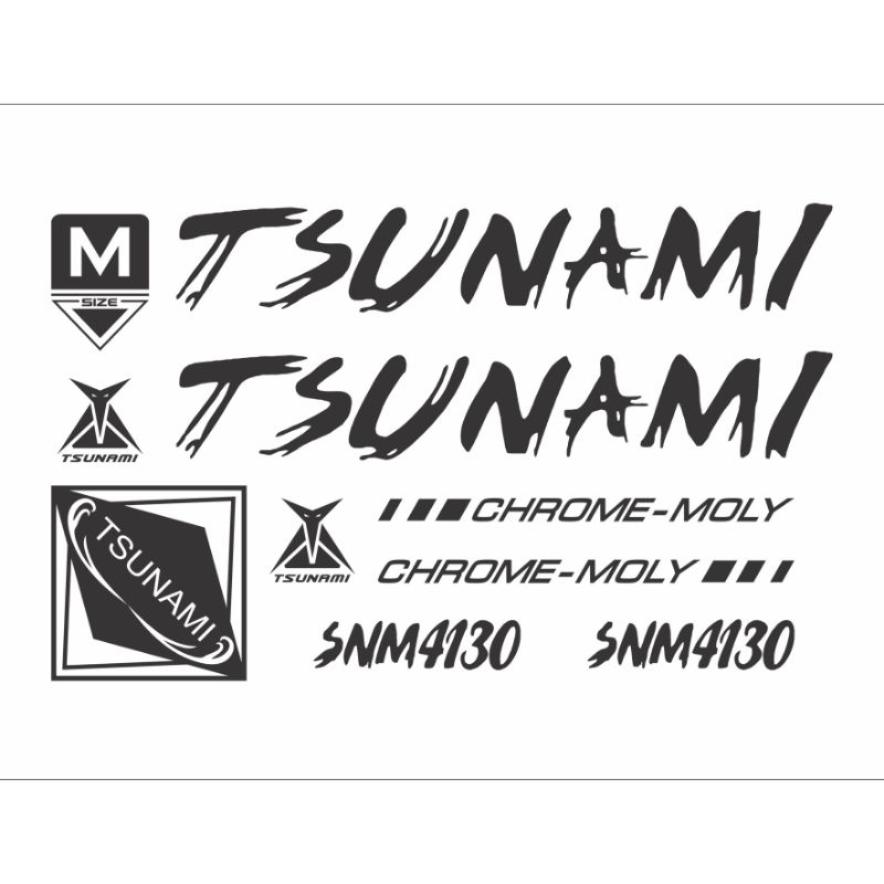 Decal/ Tem Tsunami Snm4130 cao cấp 3 lớp, nhiều màu sắc, chống nước, không phai màu