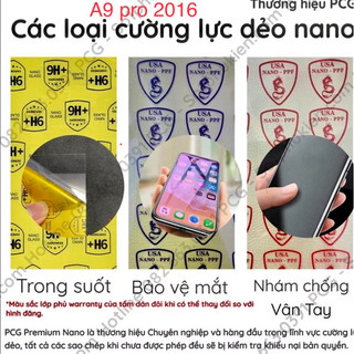 Dán cường lực Samsung A9 PRO 2016 nano siêu dẻo siêu bền chống bể