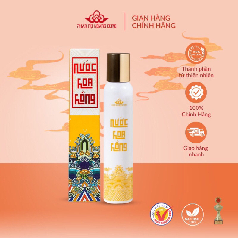 Nước hoa hồng không cồn Phấn Nụ Hoàng Cung 120ml