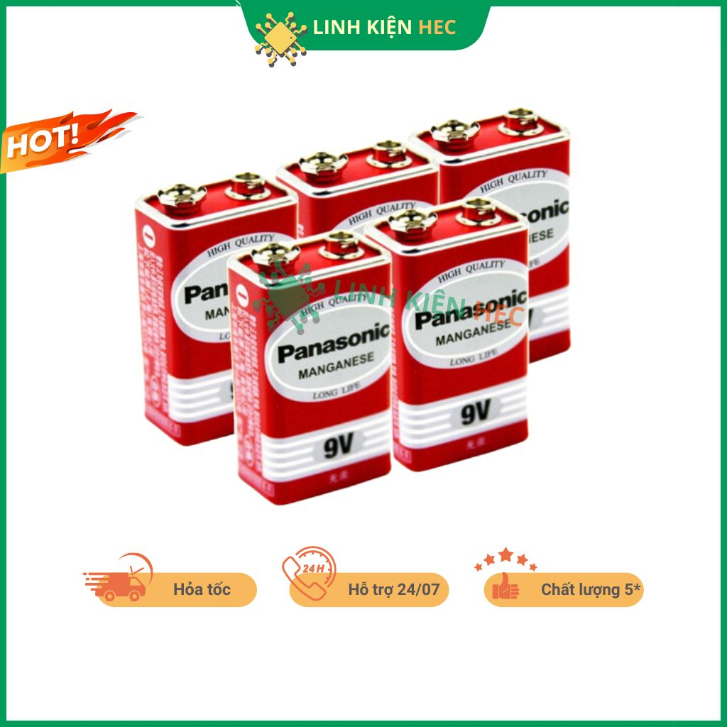 Pin Panasonic 9V chính hãng linh kiện hec