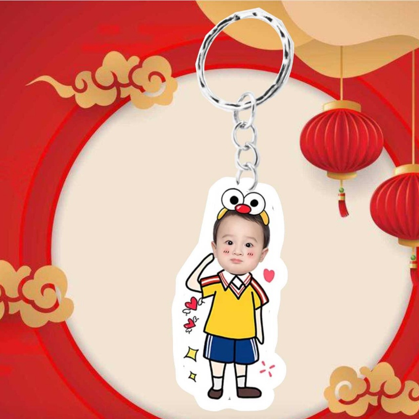 Móc khóa tốt nghiệp in theo yêu cầu chipi cho bé AC. GIFT chibi dễ thương đáng yêu có hộp quà tặng bạn bè, người thân