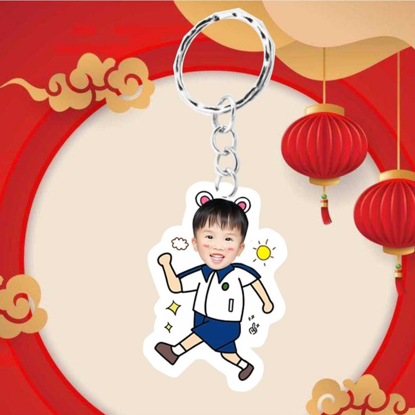 Móc khóa tốt nghiệp in theo yêu cầu chipi cho bé AC. GIFT chibi dễ thương đáng yêu có hộp quà tặng bạn bè, người thân