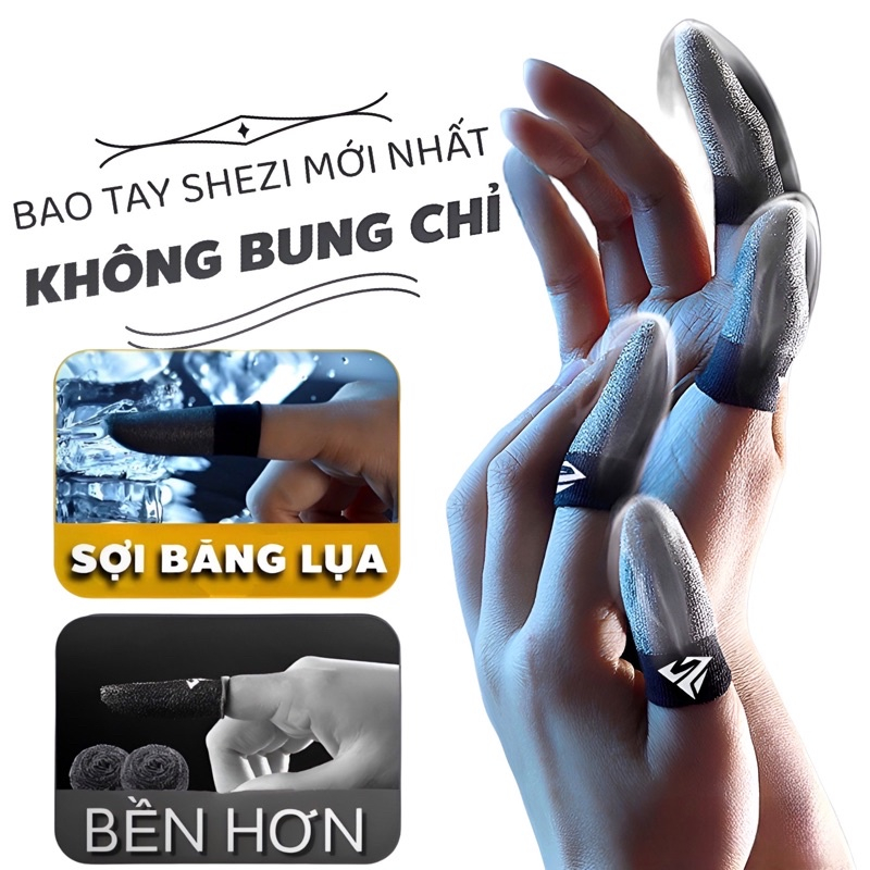 Bao Tay Chơi Game ff, Pubg, Liên Quân.... Găng tay chơi game Chống Mồ Hôi, Siêu Nhạy, Co Giãn Cực Tốt Bằng Sợi Carbon