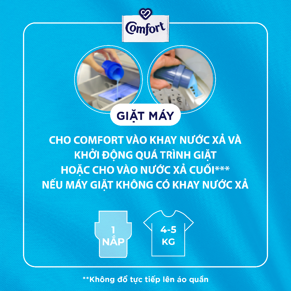 [HC Sampling] Túi nước xả vải Comfort 200ml-Hương vườn xuân