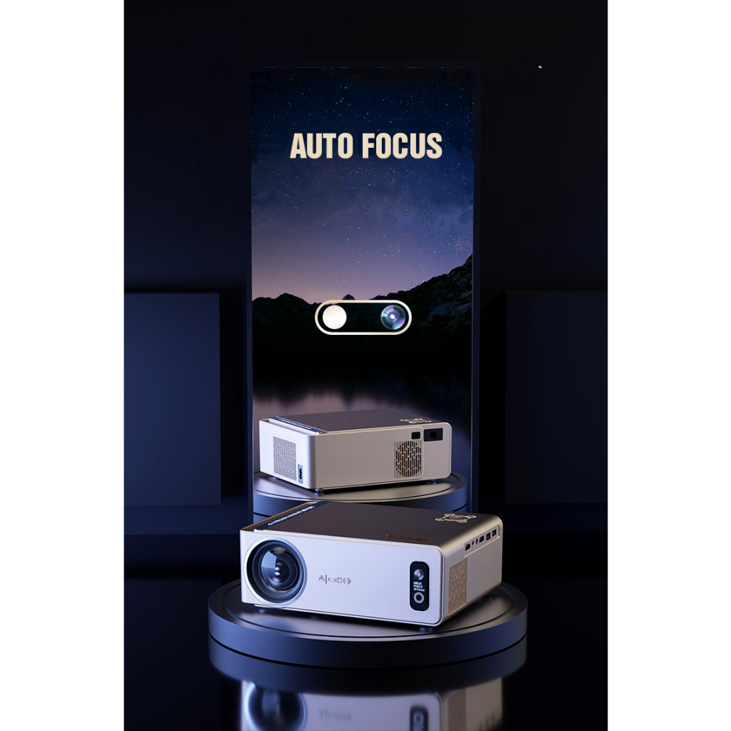 Máy Chiếu Mini KAW K860, Máy Chiếu Gia Đình Chính Hãng, Độ Sáng Cao 3500 Lumens, Độ Phân Dải 1080 Hộ Trợ 4K