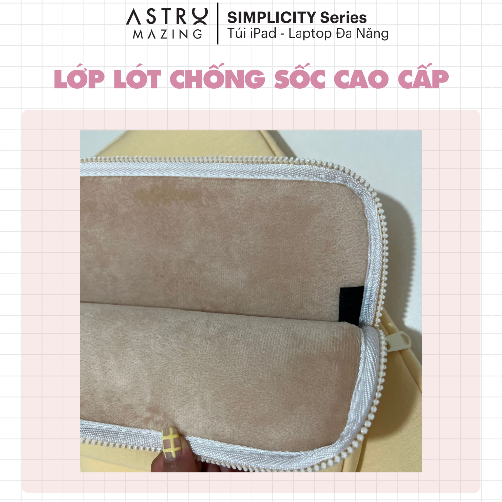 Túi chống sốc Laptop & iPad Cute AstroMazing kích thước 11-15inch - Lót nhung chống sốc nhiều kích thước
