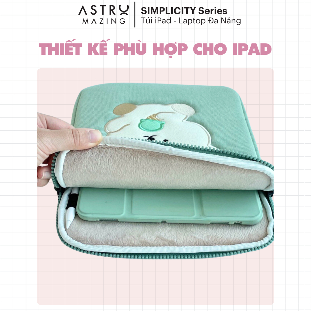 Túi chống sốc Laptop & iPad Cute AstroMazing kích thước 11-15inch - Lót nhung chống sốc nhiều kích thước