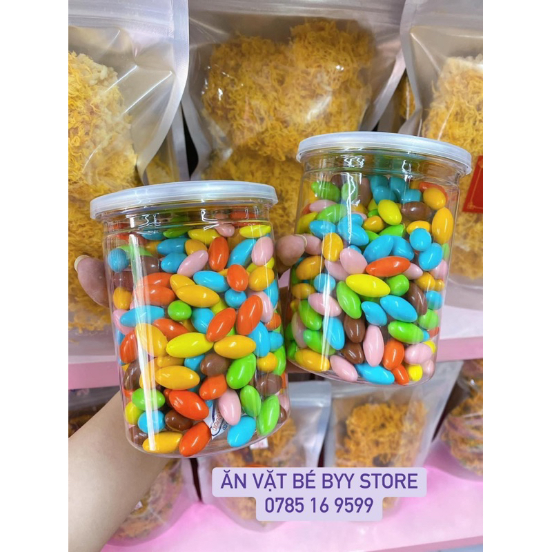 Kẹo Socola Viên Nhộng 500G Chai Gấu