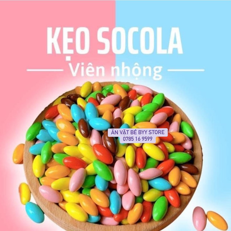 Kẹo Socola Viên Nhộng 500G Chai Gấu