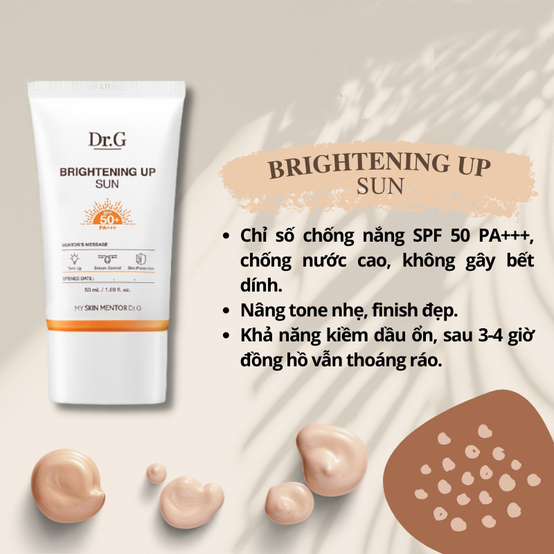 Kem Chống Nắng Dr.G Dưỡng Sáng Da Brightening Up Sun SPF50+ PA+++ 20ml- 50ml