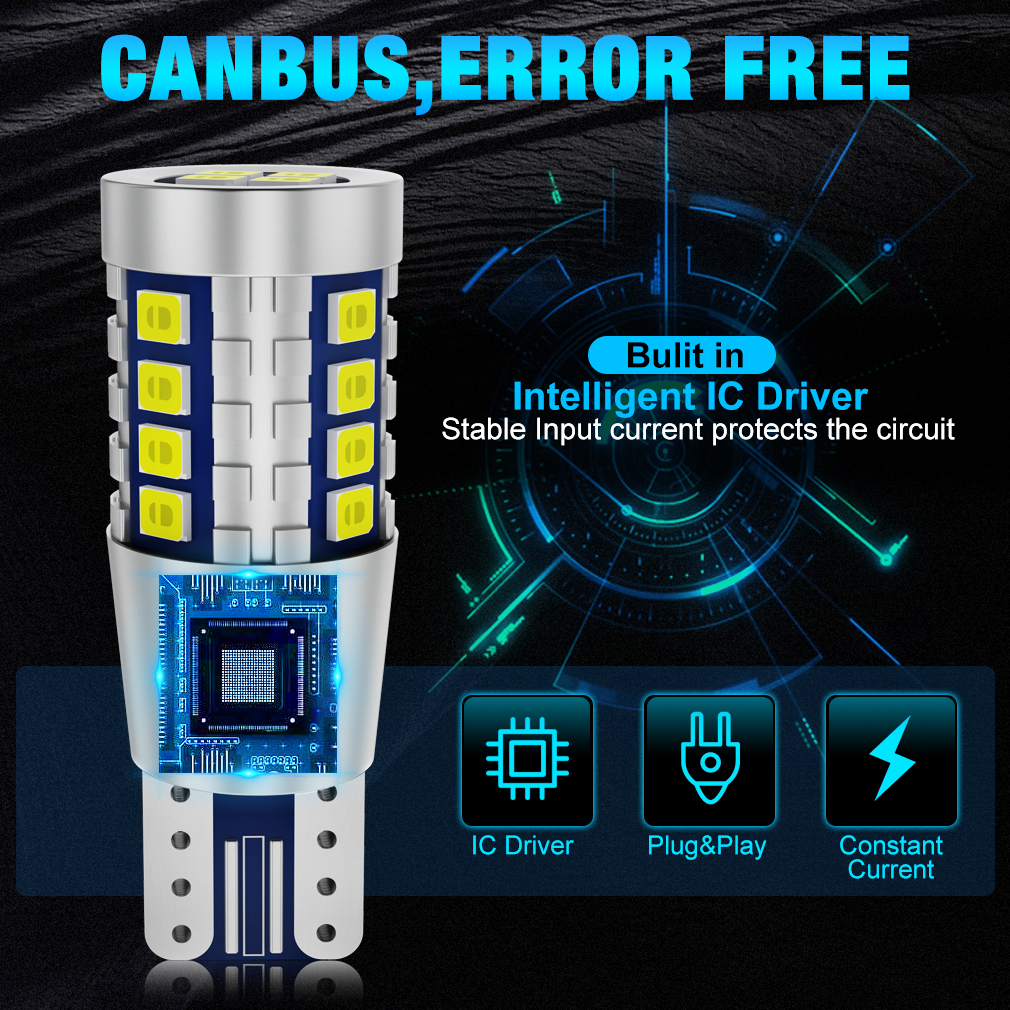 1 Đèn LED Canbus T10 W5W 2016 20smd Siêu Sáng cho Xe Hơi
