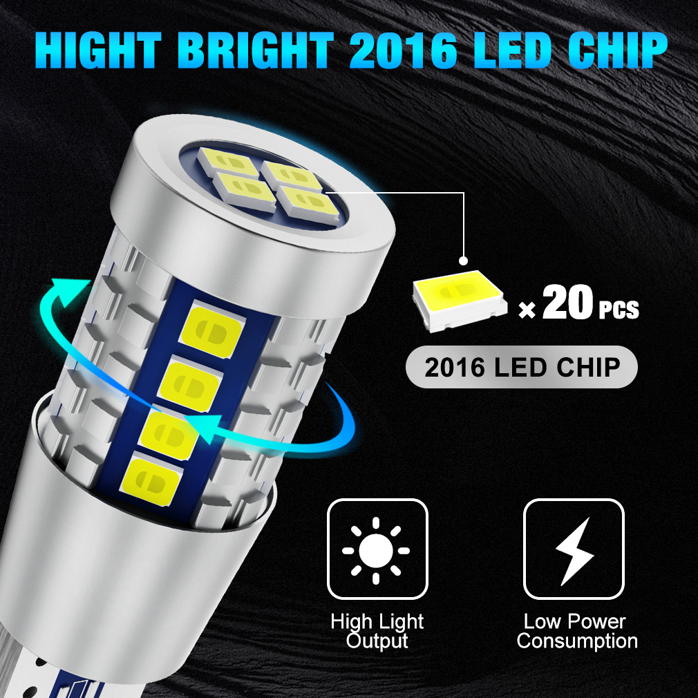 1 Đèn LED Canbus T10 W5W 2016 20smd Siêu Sáng cho Xe Hơi