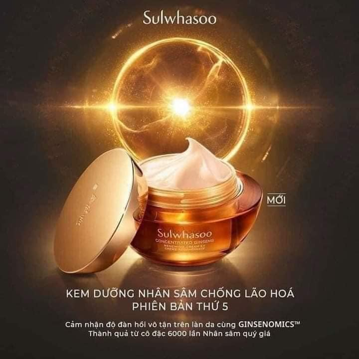 Kem Sâm Cô Đặc Sulwhasoo Concentrated Ginseng Renewing Cream Ex Classic  10ml Mini