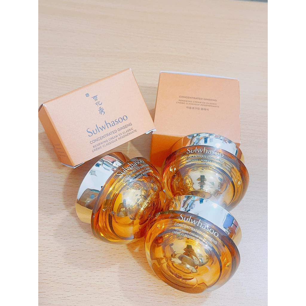 Kem Sâm Cô Đặc Sulwhasoo Concentrated Ginseng Renewing Cream Ex Classic  10ml Mini