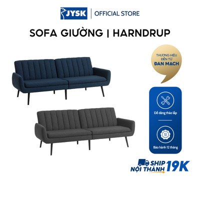 Sofa giường | JYSK Harndrup | vải polyester | nhiều màu | R210xS100/114xC85cm