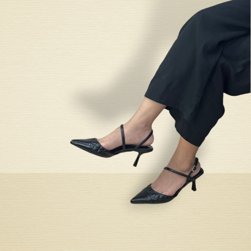 Giầy cao gót Enako Tp13764 - mũi nhọn gót cao 7cm