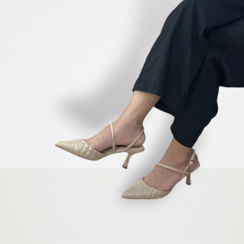 Giầy cao gót Enako Tp13764 - mũi nhọn gót cao 7cm