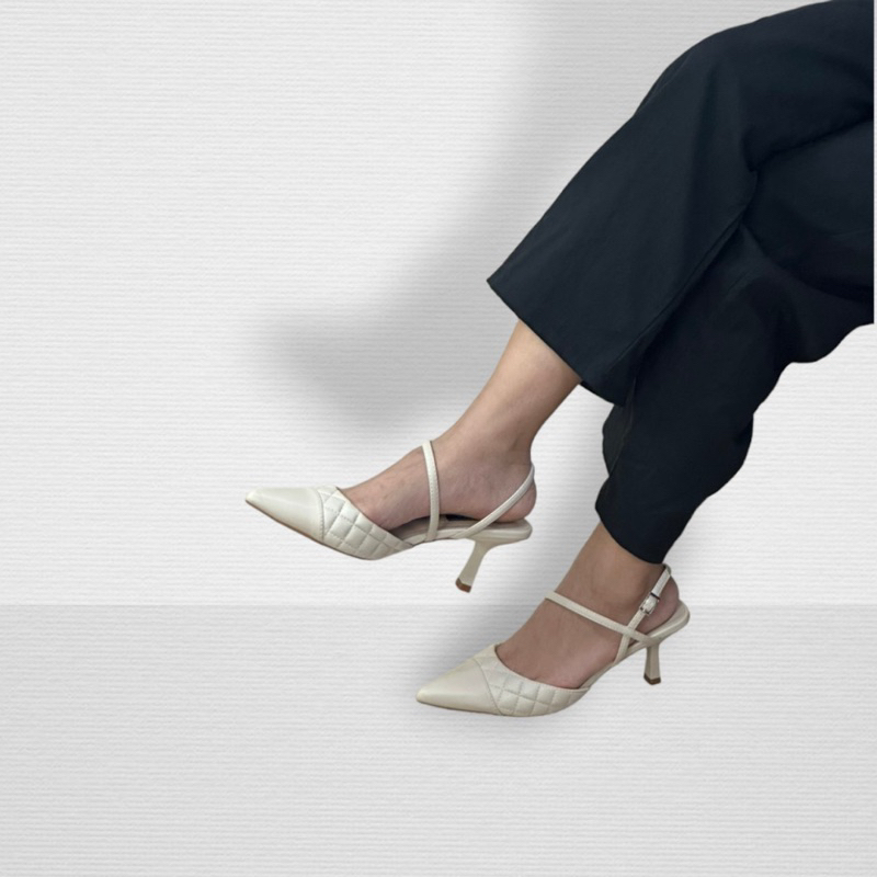 Giầy cao gót Enako Tp13764 - mũi nhọn gót cao 7cm