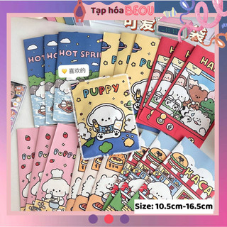 Túi giấy đựng quà mini cute, giấy gọi hàng size nhỏ dễ thương tặng kèm sticker dán túi