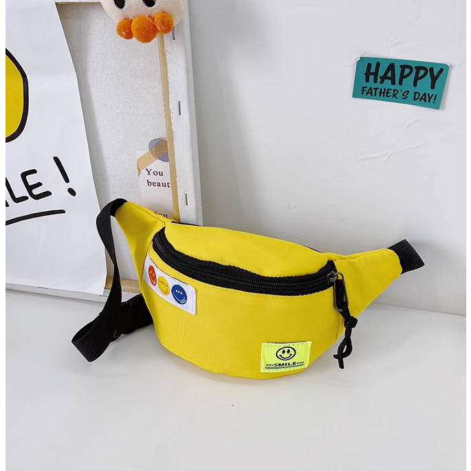 Túi đeo chéo hình icon mặt cười cho bé