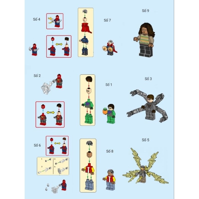 Xếp hình lego nhân vật set 76261