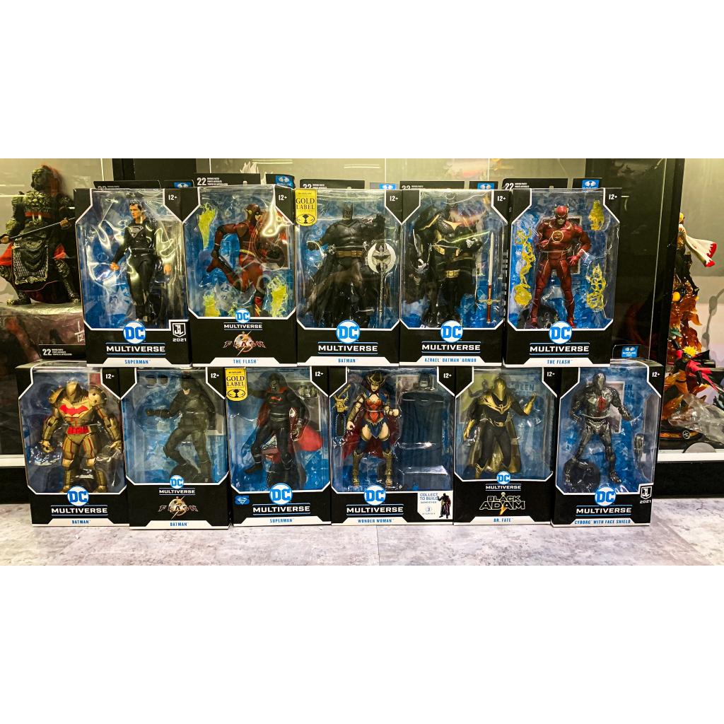 Mô Hình Batman - Flash - Superman - WOnder woman Mc Falen - Các nhân vật DC chính hãng - Tỉ lệ 1:10