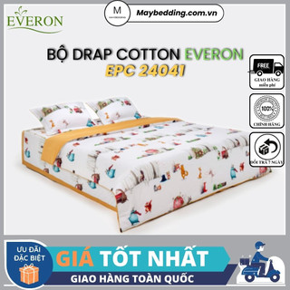 Bộ ga tencel everon mẫu epc 24041, chăn bốn mùa - hàng chính hãng