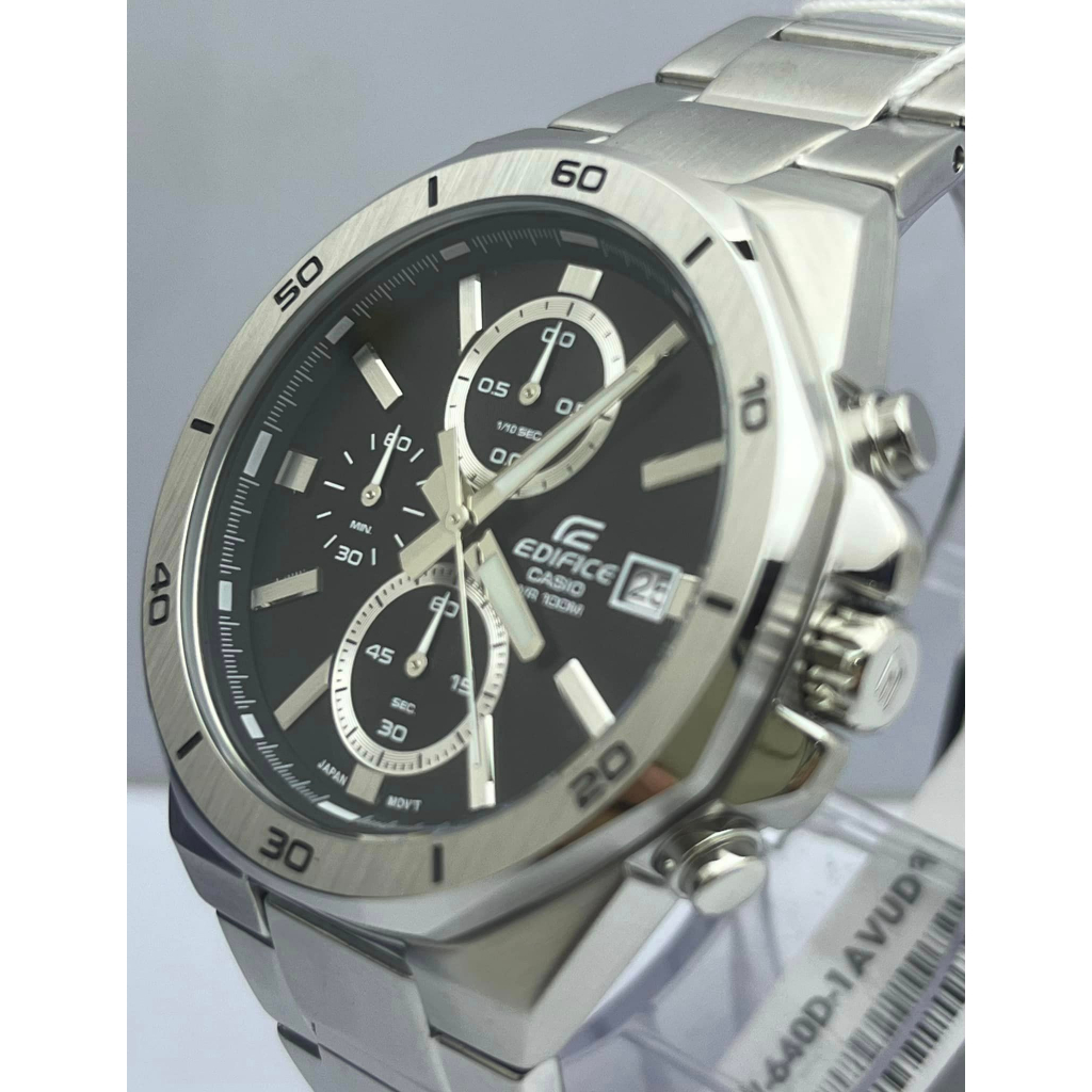 Đồng hồ nam dây kim loại EDIFICE chính hãng Casio Anh Khuê EFV-640D-1AVUDF