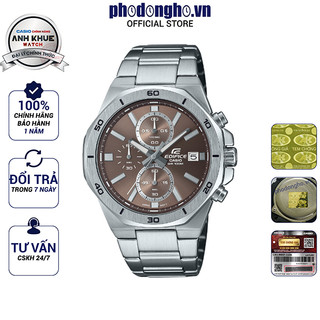 Đồng hồ nam dây kim loại edifice chính hãng casio anh khuê efv-640d-5avudf