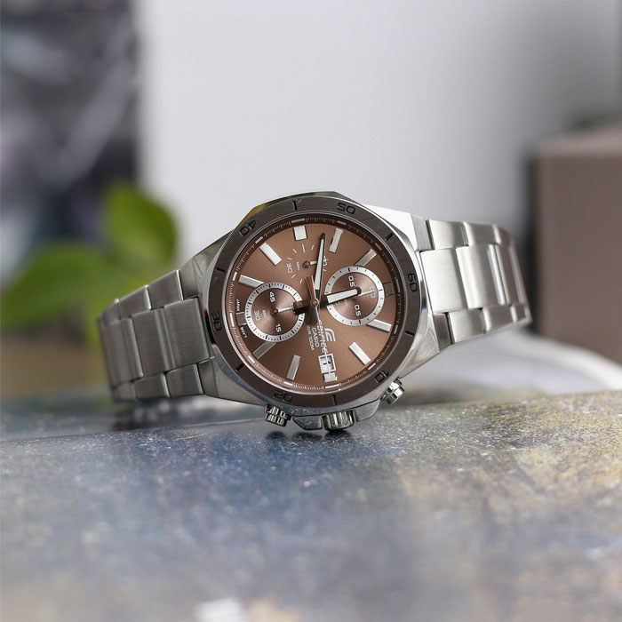 Đồng hồ nam dây kim loại EDIFICE chính hãng Casio Anh Khuê EFV-640D-5AVUDF