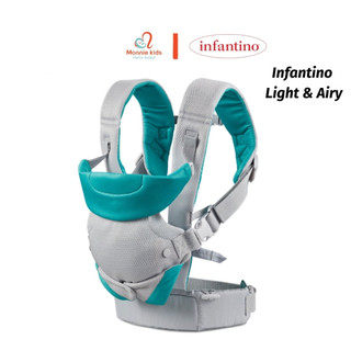 Địu 4 tư thế cho bé Infantino Light & Airy trợ lực đa năng an toàn - Monnie Kids