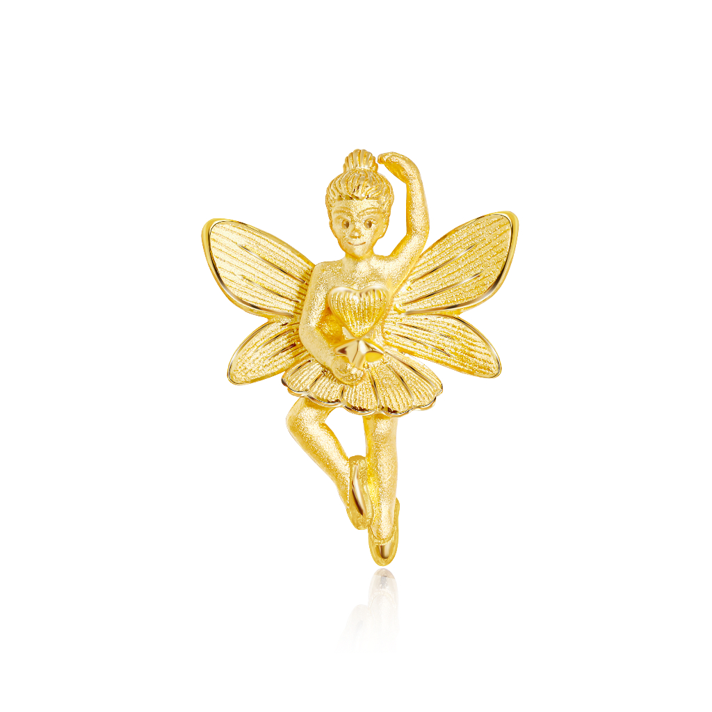 PRIMA Bông Tai Vàng 24K - BST Mono Chic - Thiên Thần (1 chiếc) - 111E4146
