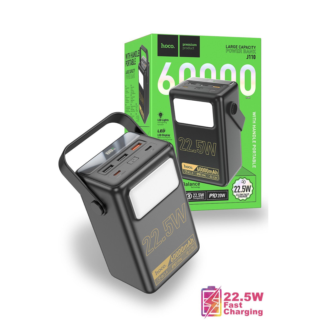 Sạc dự phòng Camping Hoco 50,000 mAh 60,000mAh 75,000mAh// Full mẫu