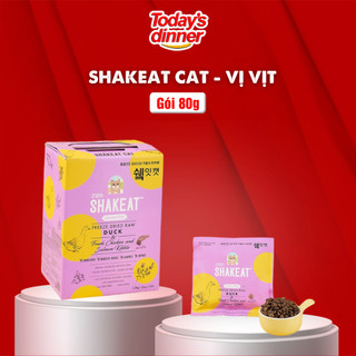 Thức ăn cho mèo SHAKEAT CAT mọi lứa tuổi vị thịt vịt dạng gói 80g