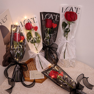 Sỉ 20 Túi Giấy Chữ Love (M3) Bó Hoa 1 Bông Siêu Xinh Túi Đựng Hoa 1 Bông