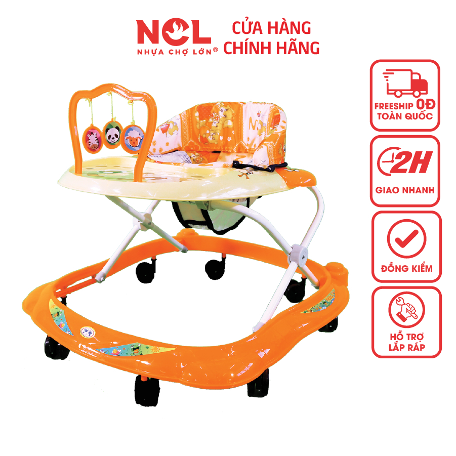 Xe Tập Đi Nhựa Chợ Lớn L3 Con Ếch (Không nhạc) - M1491A-XTĐ - Dành Cho Bé Từ 6 - 12 Tháng