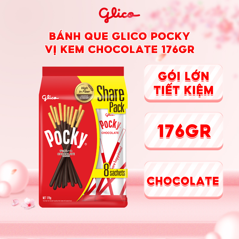 Bánh que Glico Pocky vị Kem Chocolate 176gr
