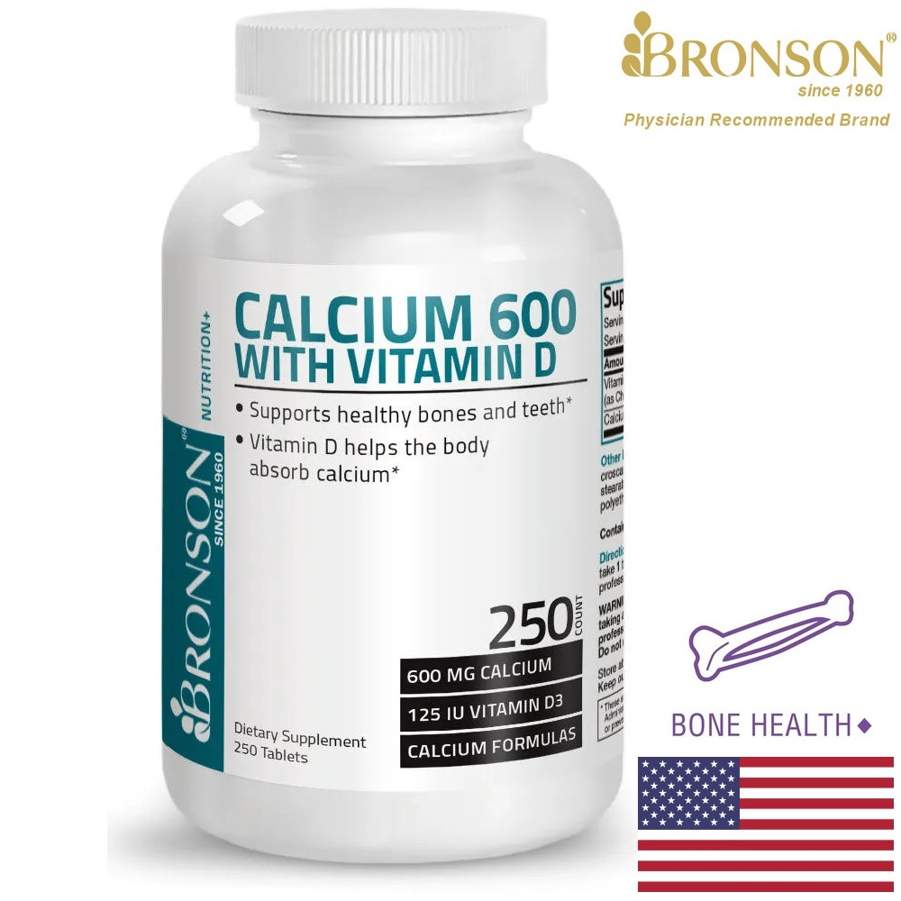 Organic Oyster Shell Calcium & D3 - 180/250 viên Mỹ - Giúp xương chắc khỏe