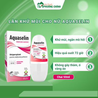 Lăn Khử Mùi, Giảm Mồ Hôi Cho Nữ Giới Aquaselin Intensive Women - Lọ 50ml