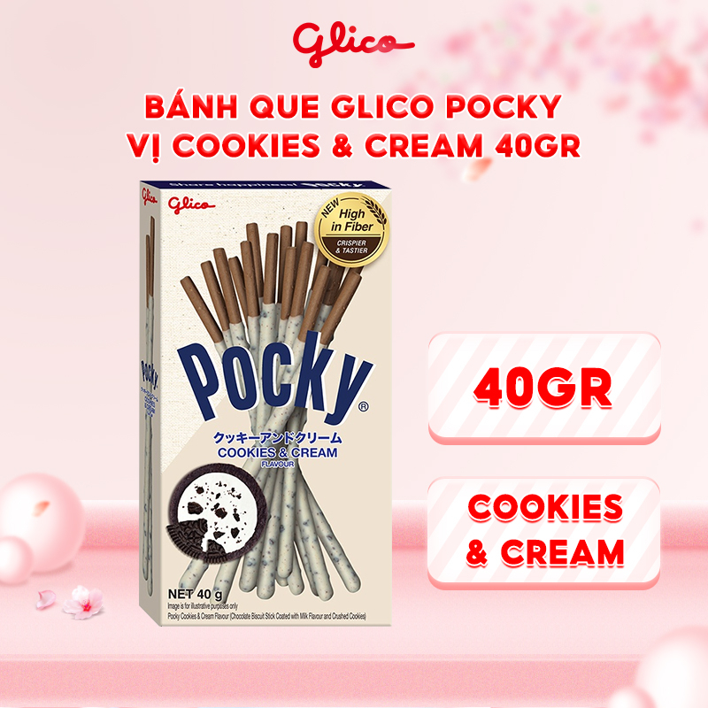 Bánh que Glico Pocky vị Cookies & Cream 40gr