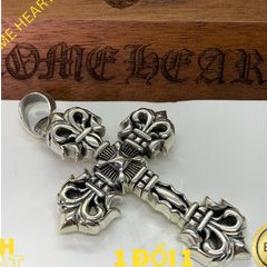 Mặt dây chuyền filligree cross bạc fullbox cao cấp - chrome heart store