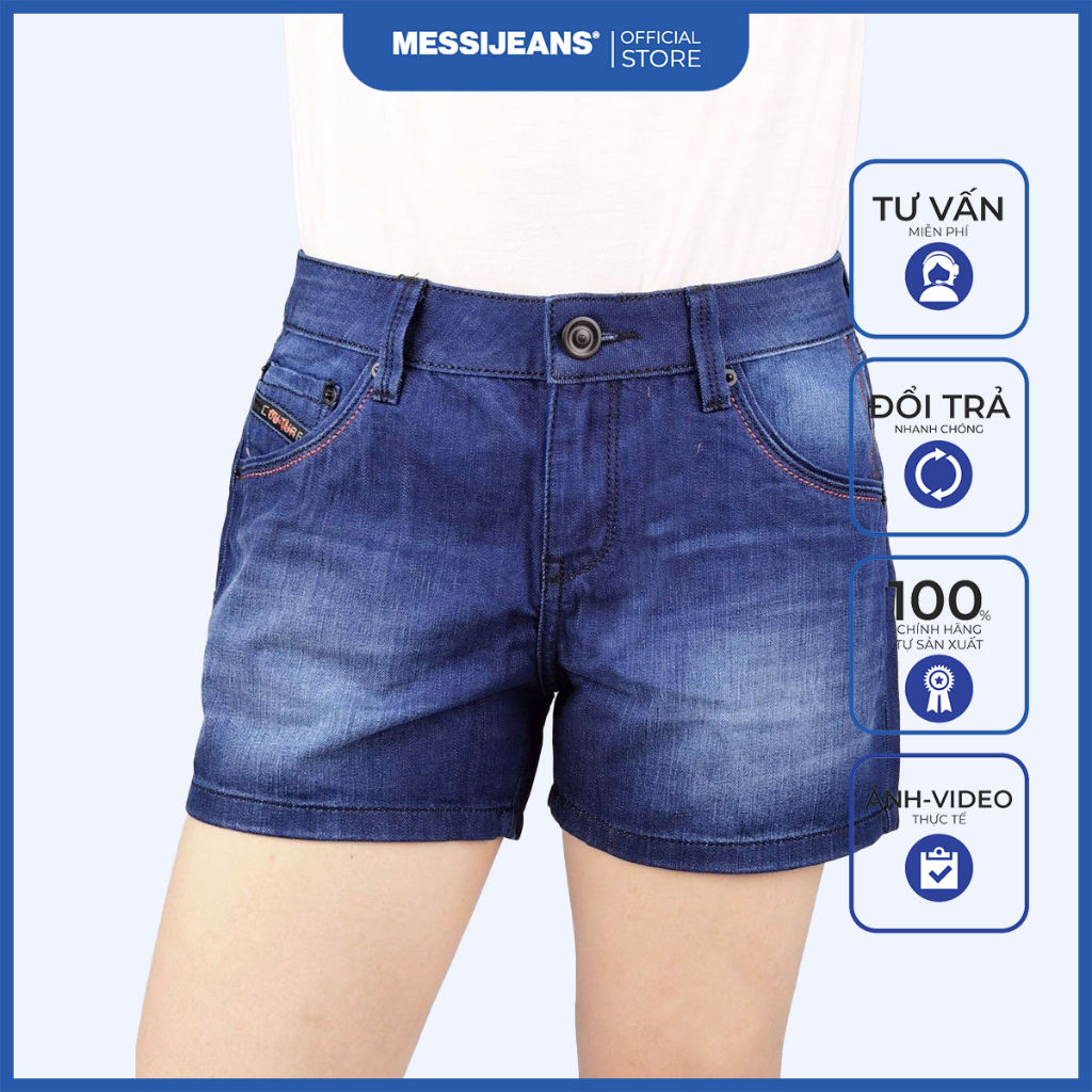 Quần short jeans nữ MESSIJEANS SJW-608
