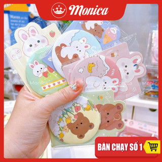 Gương tròn mini 1 mặt - 2 mặt . gương gập mini bỏ túi dễ thương - monica