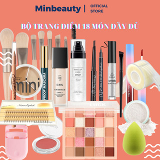 Bộ trang điểm đầy đủ 18 món bộ trang điểm cơ bản dành cho người mới học trang điểm