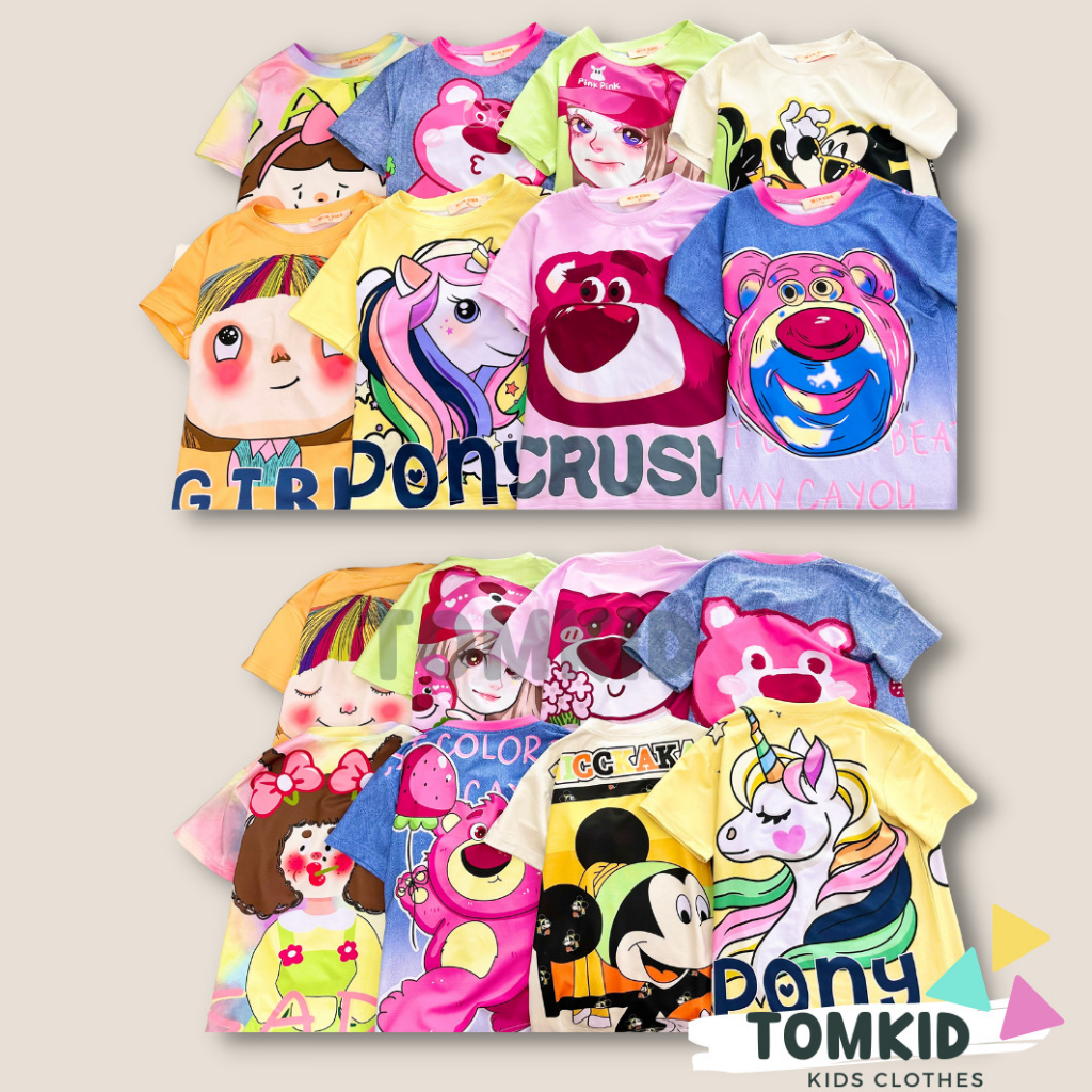 Đồ bộ cho bé gái đồ NGỐ cho bé gái thun lạnh chính phẩm loại 1 GIẢ JEAN co giãn không nhão vải 9-42kg Tomkids