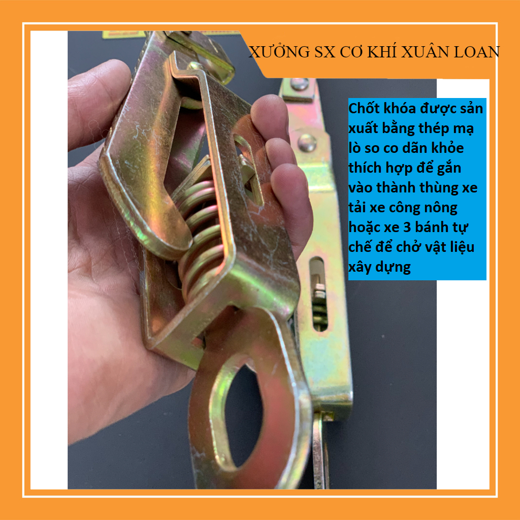 Khóa Thùng xe ô tô,Xe tải,khóa tôm gạt Thùng xe tải,KHÓA TÔM INOX,SẮT Xuân Loan dùng để gắn vào thành thùng xe tải
