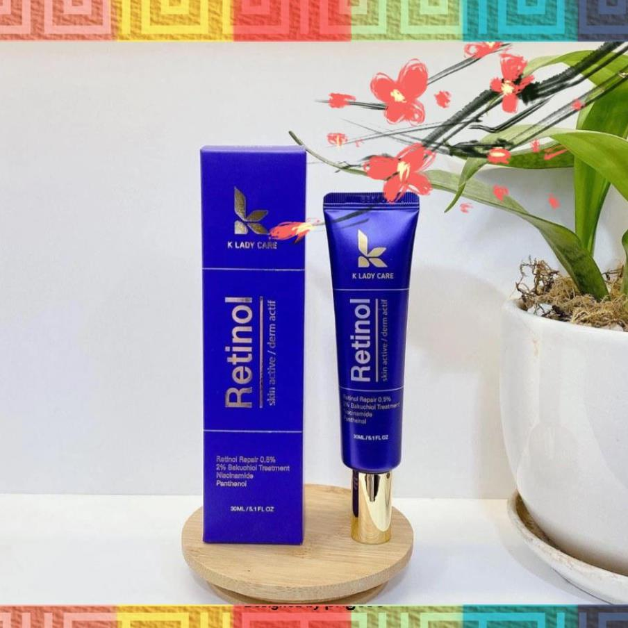 Kem Retinol 30ml Bản mới có thêm Bakuchiol 2% giúp trẻ hóa, căng bóng làn da