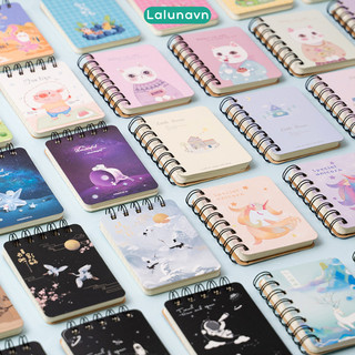 Set 4 sổ tay mini lò xo hình cute dễ thương (8x10,5cm) - B107