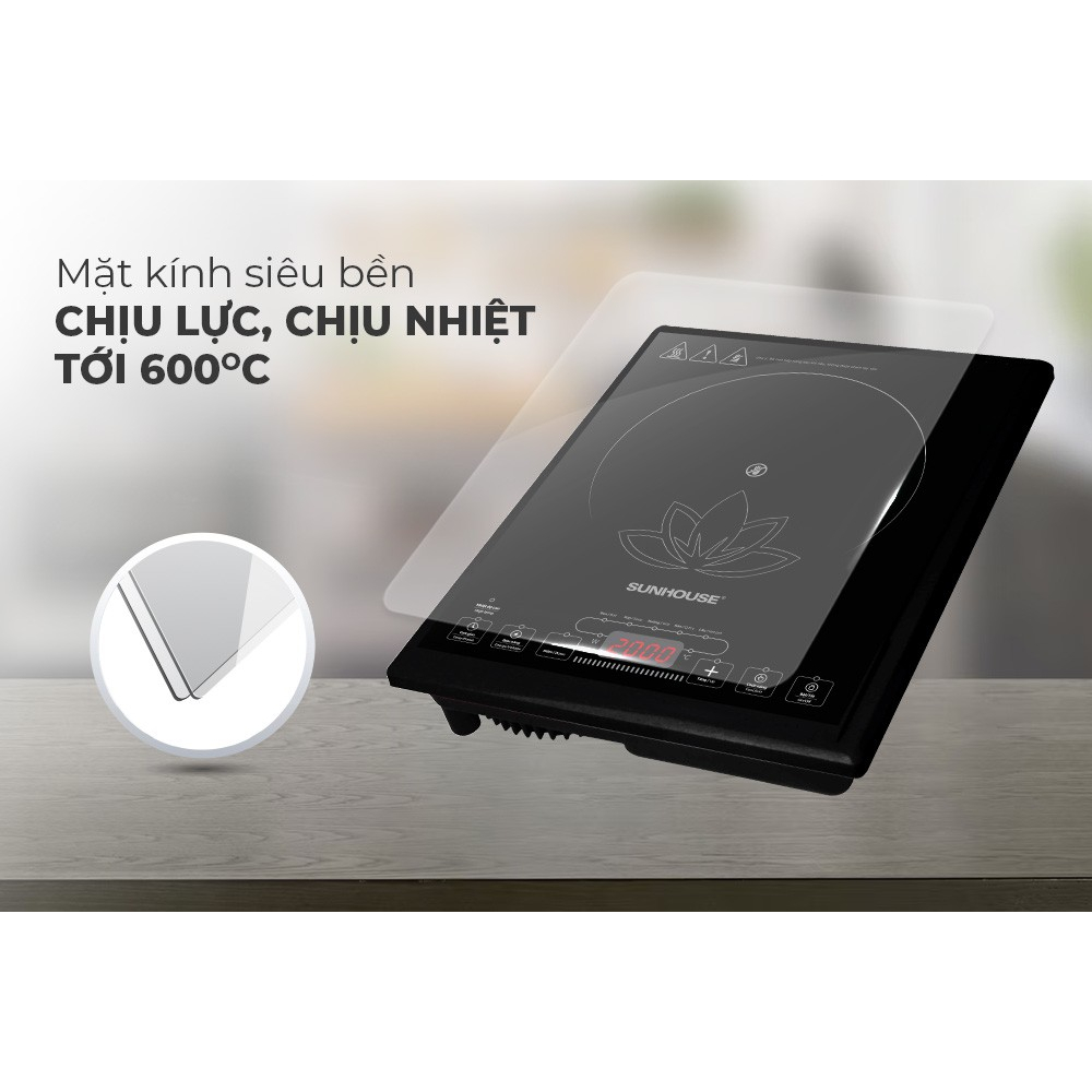 Bếp hồng ngoại cơ SUNHOUSE  SHD6011/SHD6013KB Công suất2000W- chính hãng bảo hành12 tháng